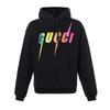 Cotton Hoodie with Gucci Blade Print 'Black' Men's 700120-XJFL9-1152