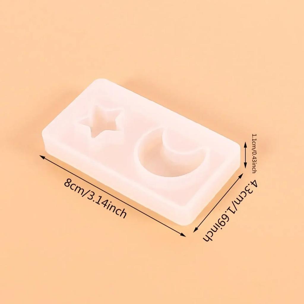 1pc-Star Moon   Jewelry Silicone Mold Resin Epoxy DIY Mobile Phone Decoration Jewelry Tools Crystal Mold