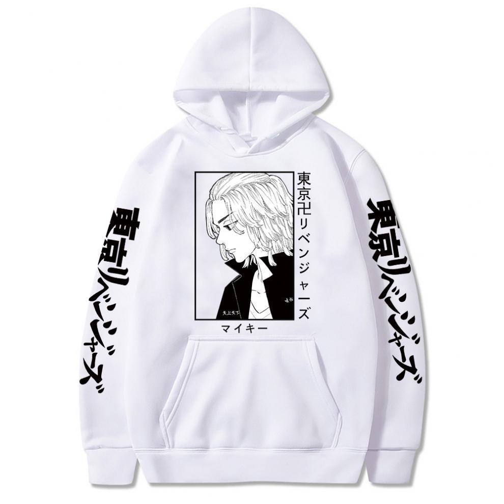 Japanese Manga Tokyo Avengers Hoodies Print Fashion Sweatshirt Hip Hop Casual Unisex Autumn Winter Fleece Streetwear Tops Male