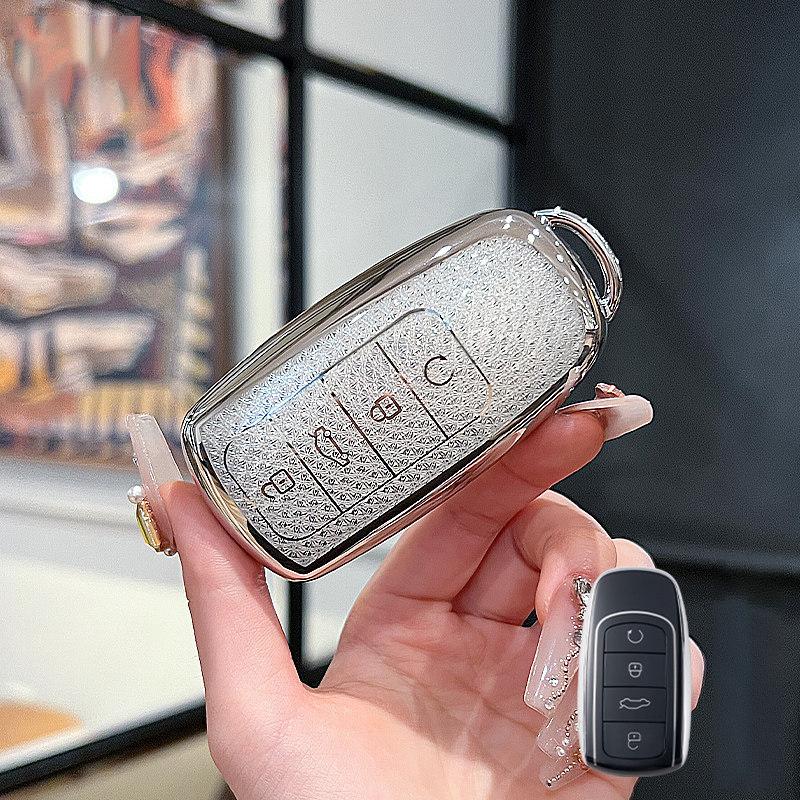 

Crystal Tpu Key Case For Chery Omoda 5 C5 Tigo 7 8 Pro Max Tigo 7 8 Plus Arrizo 5 Plus Remote Key Cover Fob Keychain Accessories
