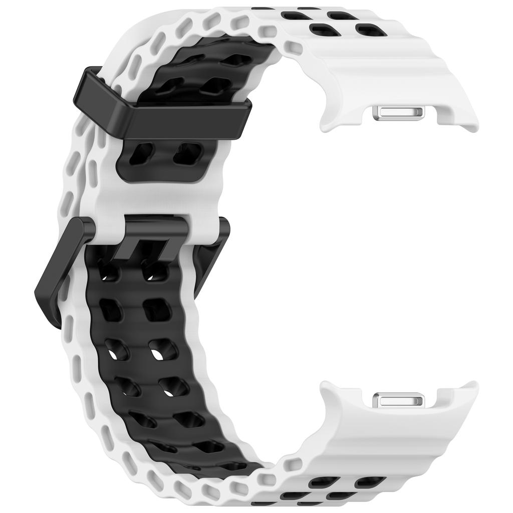 Two-Tone Sports Silicone Strap For Samsung Galaxy Watch 8 2025 Marine Band Bracelet For Galaxy 8 Classic /8 40 44mm Watchband