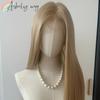 Peruka Ashely Platynowy Blond 26 cali 13x4 Koronkowa Peruka z Przodu Długa Prosta Syntetyczna Koronkowa Peruka Włókna Wysokotemperaturowe do Cosplay