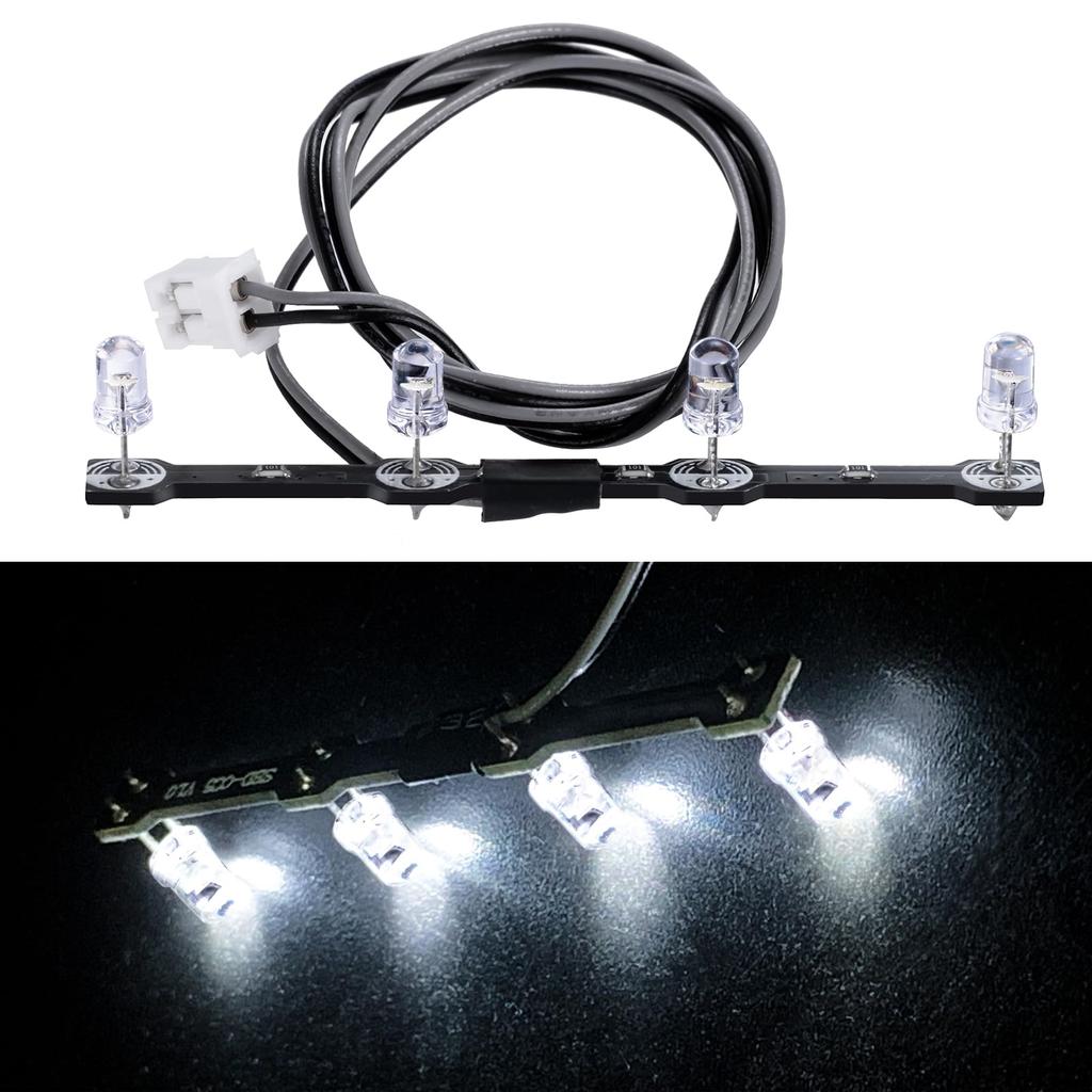 TRZX 4-LED Roof Headlight Spotlight for 1/14 Scale Tamiya Tractor 56360 FH16 750 6x4 and 56362 FH16 750 8x4 RC Car Accessories