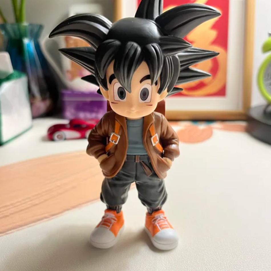 Dragon Ball Z Anime Figure Q Version Kid Goku Backpack Figure Son Goku PVC Collection Decoration Action Figurine Toys Xmas Gifts