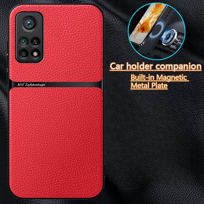 For Xiaomi Mi 10T 10 T Pro 5G Case Leather Magnetic Car Holder Phone Case For Mi 10T Pro Mi10T Pro Mi 10T Shockproof Back Cover