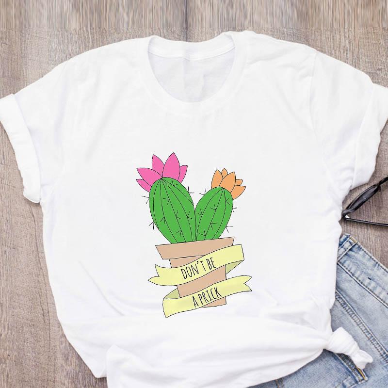 

Fashion Women T Shirt Graphic Plant Lady Sweet Floral T-Shirt Streetwear Summer Womens Clothing Tees Female Tee Shirt XXXL білий