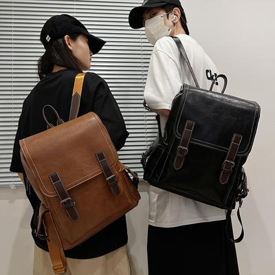 Rucksack für Herren und Damen mit großem Fassungsvermögen, lässig, vielseitig, Studenten-Klassenschultasche, modisch, Streetstyle, Retro, hochwertiger Rucksack