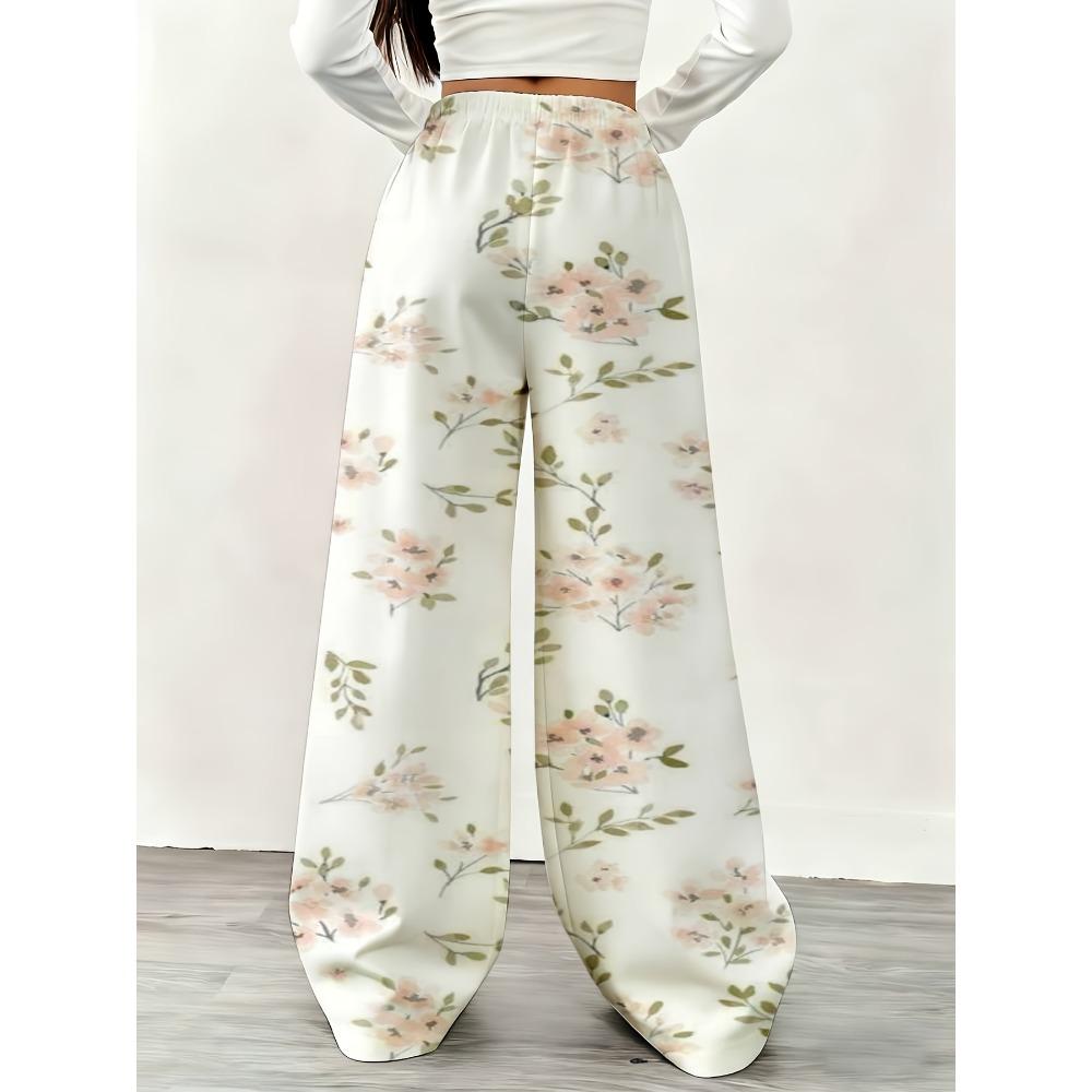 Women's wide-leg pants - loose-fitting trousers, suitable for summer, daily leisure, fitness