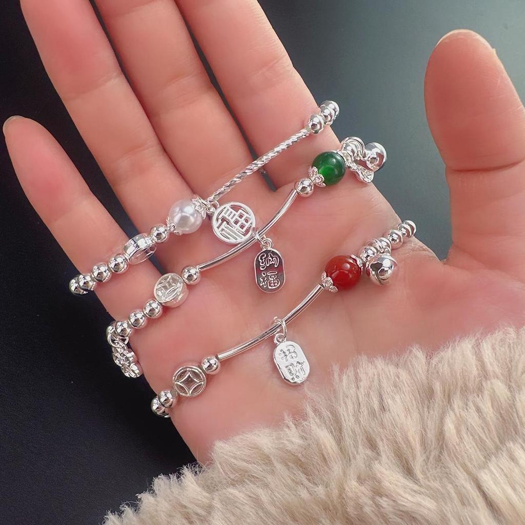 Bijuterii Cadou Brățară din mărgele de pietriș natural Brățări boeme fermecătoare Accesorii din cristal Lanț Mărgele de orez unisex Brățară turcoaz