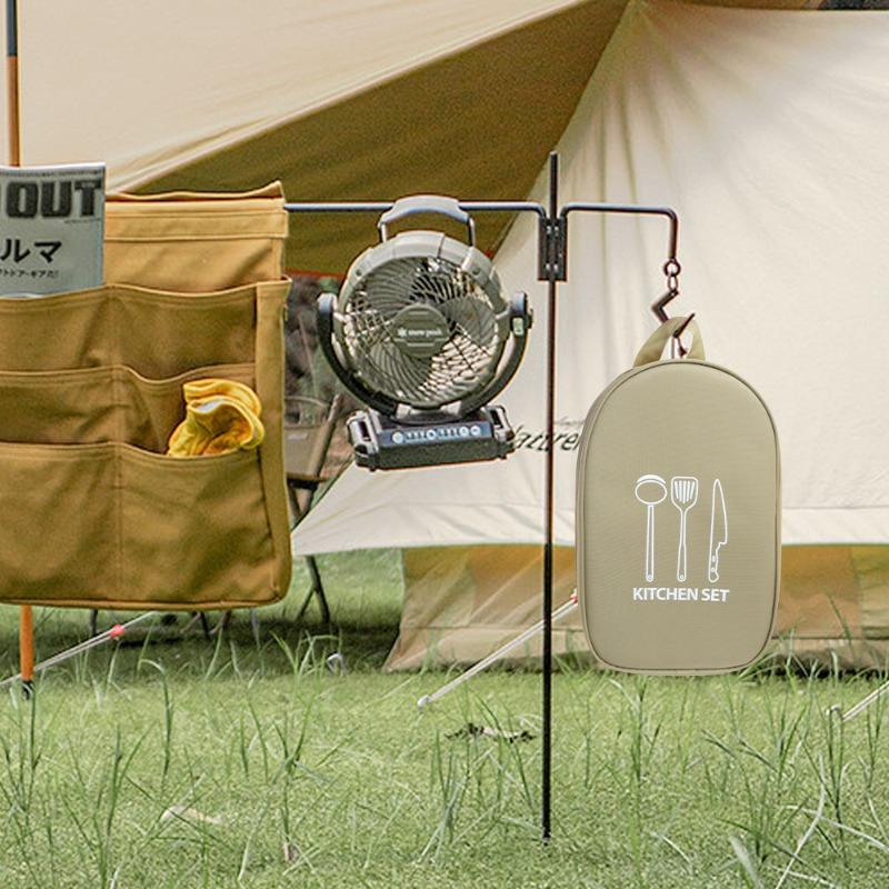 Utendørs Kokekar Bærbar Oppbevaringspose Utendørs Camping Kjøkkenutstyr Oppbevaringspose Servise Piknikutstyr Campingverktøy Oppbevaring