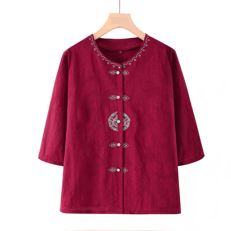 Yuzhaolin New Chinese Style Embroidered Summer Top 2XL