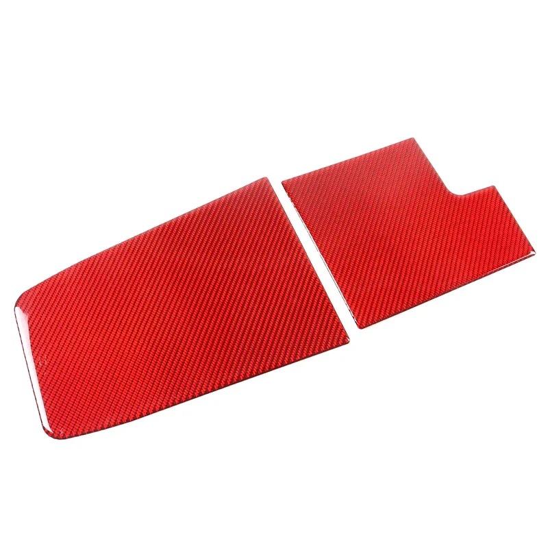 metyoucar For BMW X1 IX1 U11 -25 Soft Carbon Fiber Car Center Shift Lower Storage Slot Pad Trim Sticker Interior Accessories Carbon Fiber(Red)