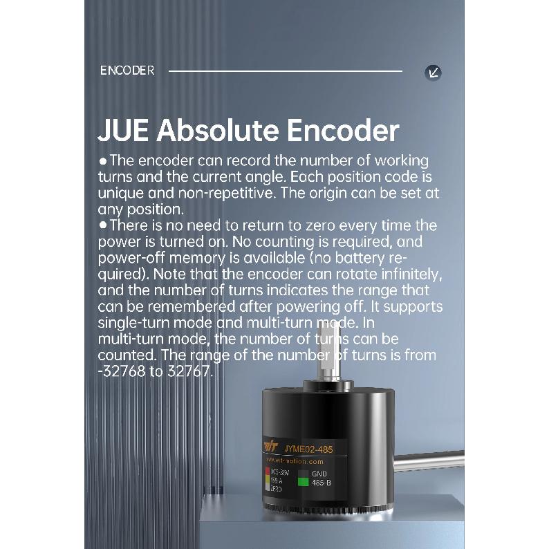 WitMotion JY-ME01, JY-ME02 High-precision Absolute Rotary Encoder 18-bit Resolution Digital Rotation Angle Measurement Sensor