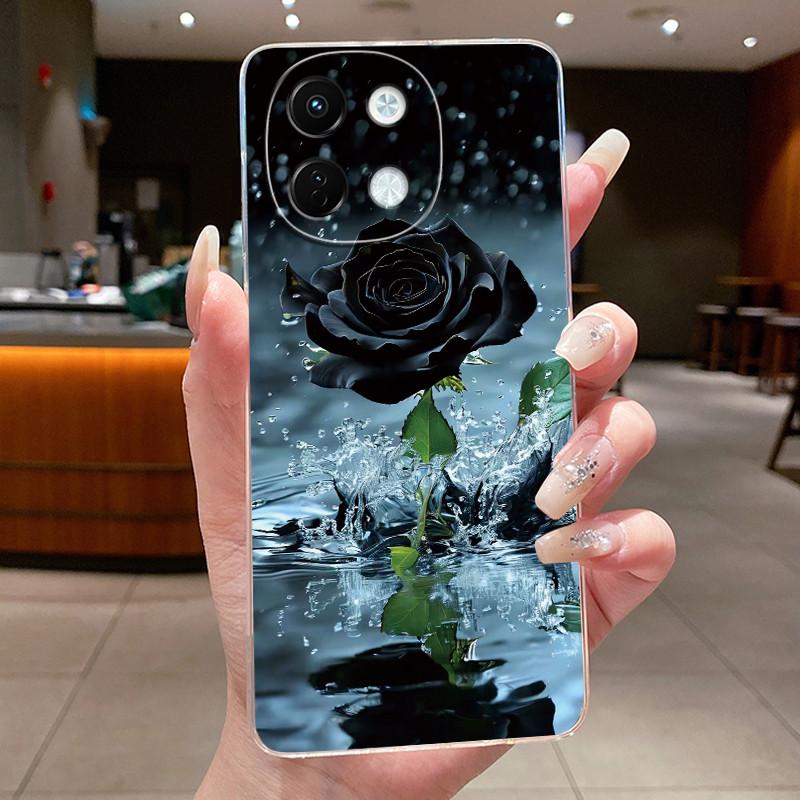For Tecno Spark 30 5G Phone Case Cute Cartoon Dragon Patterns Soft TPU Silicone Transparent Casing For Tecno Spark 30 Shell Capa