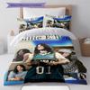 Billie Eilish Pattern Bedding,Quilt Set Quilt Cover Pillowcase Home Birthday Gift (1 * Duvet Cover + 2 * Pillowcase, Without Core)