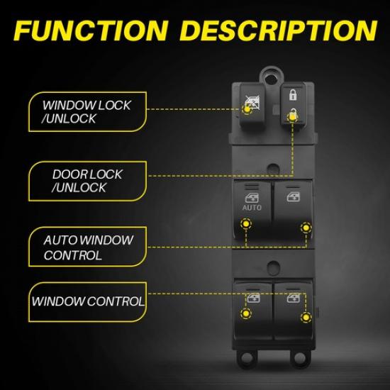 Front Driver Left Power Window Switch For 2013-2014 Subaru Legacy /13-17 Outback