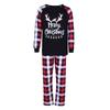 Family Luminous Glowing Pajamas Set Crew Neck Christmas Style Autumn Shirt Top Trousers Loose Fit Elastic Waist Sleepwear Outfit