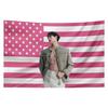 Bang Chan Rosa Amerikanische Flagge Kpop Banner Idol Wandteppich Poster Perfekt für Zimmer Schlafsaal Dekoration Garten Hof
