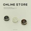 10pcs Bowl White Edge Resin Four-Eye Button Black Coffee Shirt Button Sweater Knitted Cardigan Sleeve Collar Button