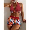 Women S High Waist Split Bikini Swimsuit For Swimming