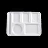 OEING 14-inch Melamine 6-Compartment Canteen Tray