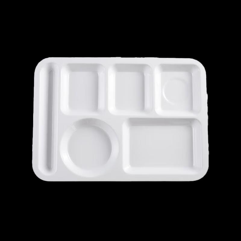 OEING 14-inch Melamine 6-Compartment Canteen Tray