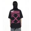 Off-White Ss26 Vintage American Street Back Hand-Painted Arrow Design Fashion Light Luxury Trendy Versatile Short Sleeve T-Shirt OFFTEGLOG334Q