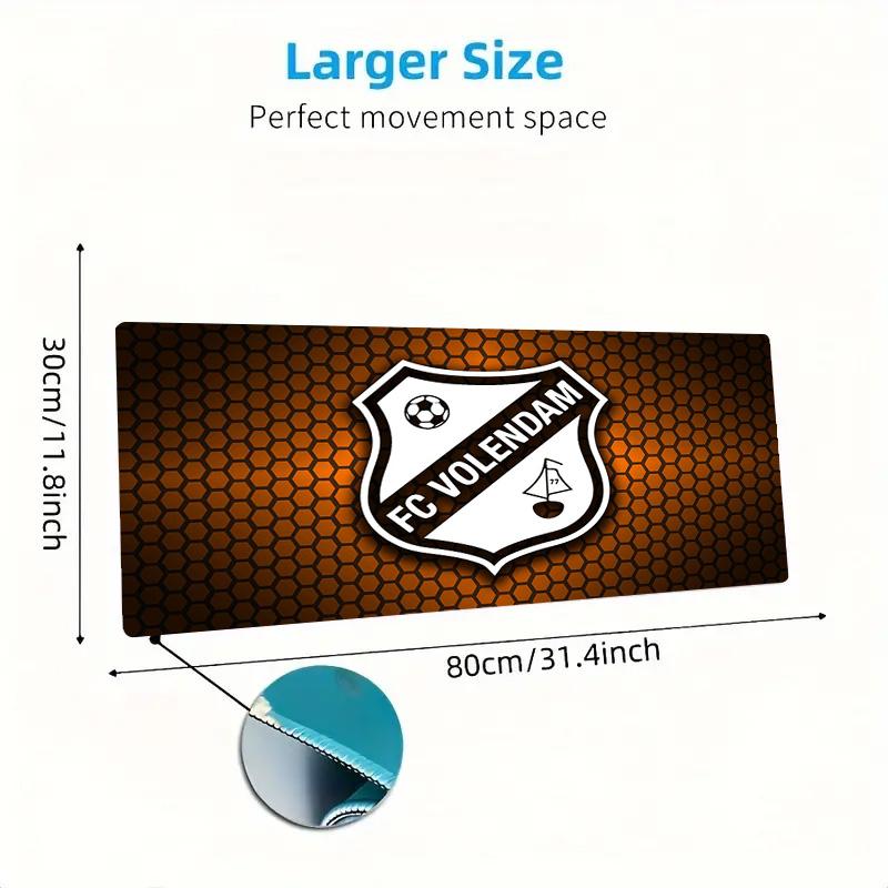 FC Volendam Color Mouse Pad Large Gaming Table Cushion Non-slip Laptop Tablet Big Mousepad XXL Mat Mini PC Playmat With Lock edge