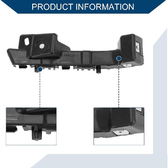 Bumper Support Bracket for Chevy Malibu 2016-2022 / Left Side Front Bumper Retainer Bracket Hold Mount/Durable ABS / 1 Pc Black