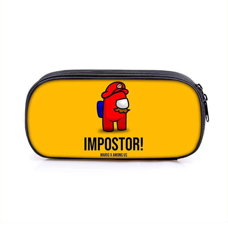 Among Us Space Themed Pencil Case With Polyester Material For Students And Kids