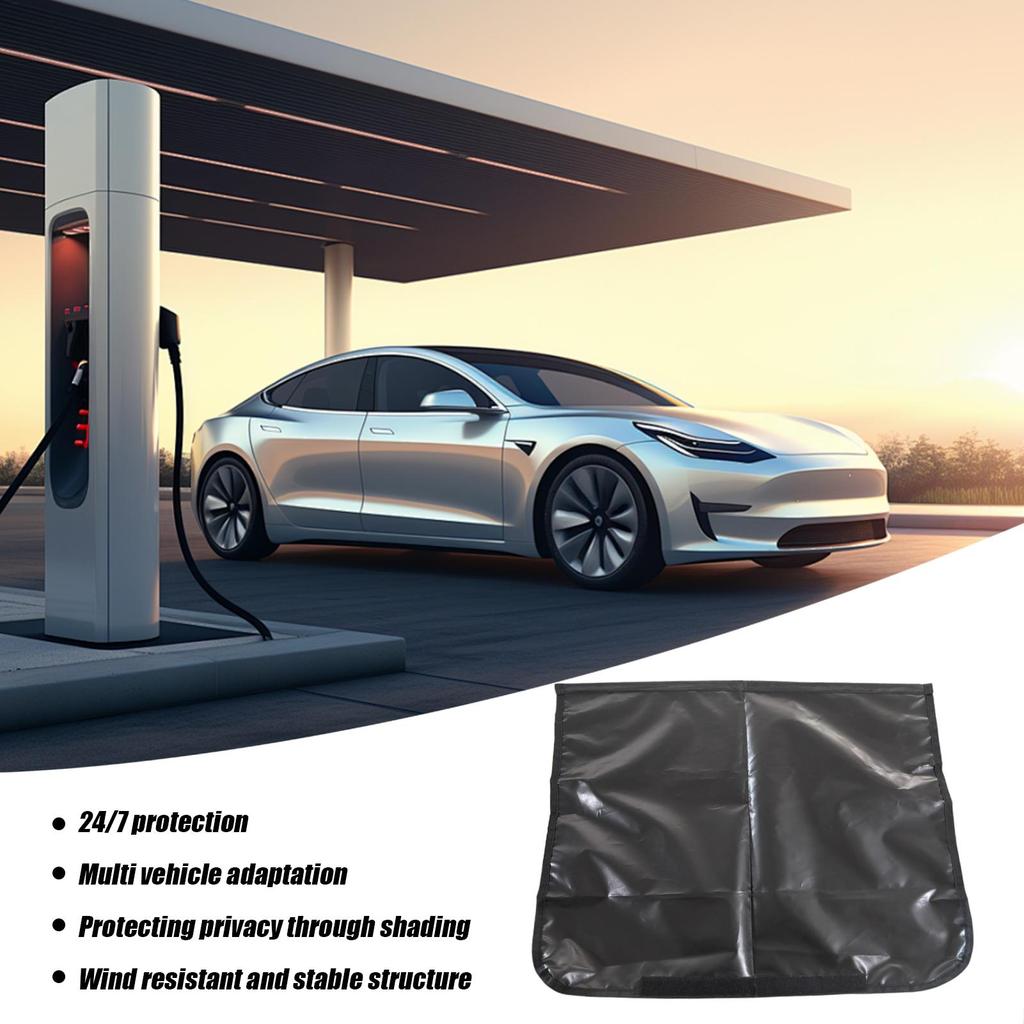 Outdoor EV-Ladeabdeckung Wasserdichte Ladeanschlussabdeckung Regenschutzstecker Für UV Winter Schnee Fahrzeugstation Regenschutz