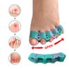 Colorful SEBS Five-Hole Toe Separator for Bunions and Overlapping Toes