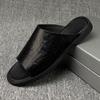 Men's 2025 Genuine Leather Roman Sandals - Casual Summer Beach Shoes 47/48
