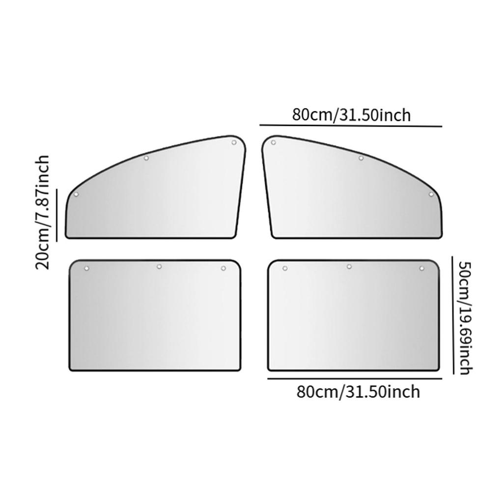 Car Window Shade Decor Privacy Protector for Automobile Summer Vehicle