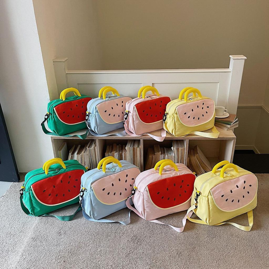 High Value Girls Portable Fitness Bag Large Capacity Outdoor Sports Bag Dopamine Color Scheme Travel Bag