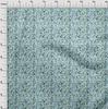 oneOone Cotton Flex Light Blue Fabric Asian Suzani  Fabric For Sewing Printed Craft Fabric By The Yard 40 Inch
