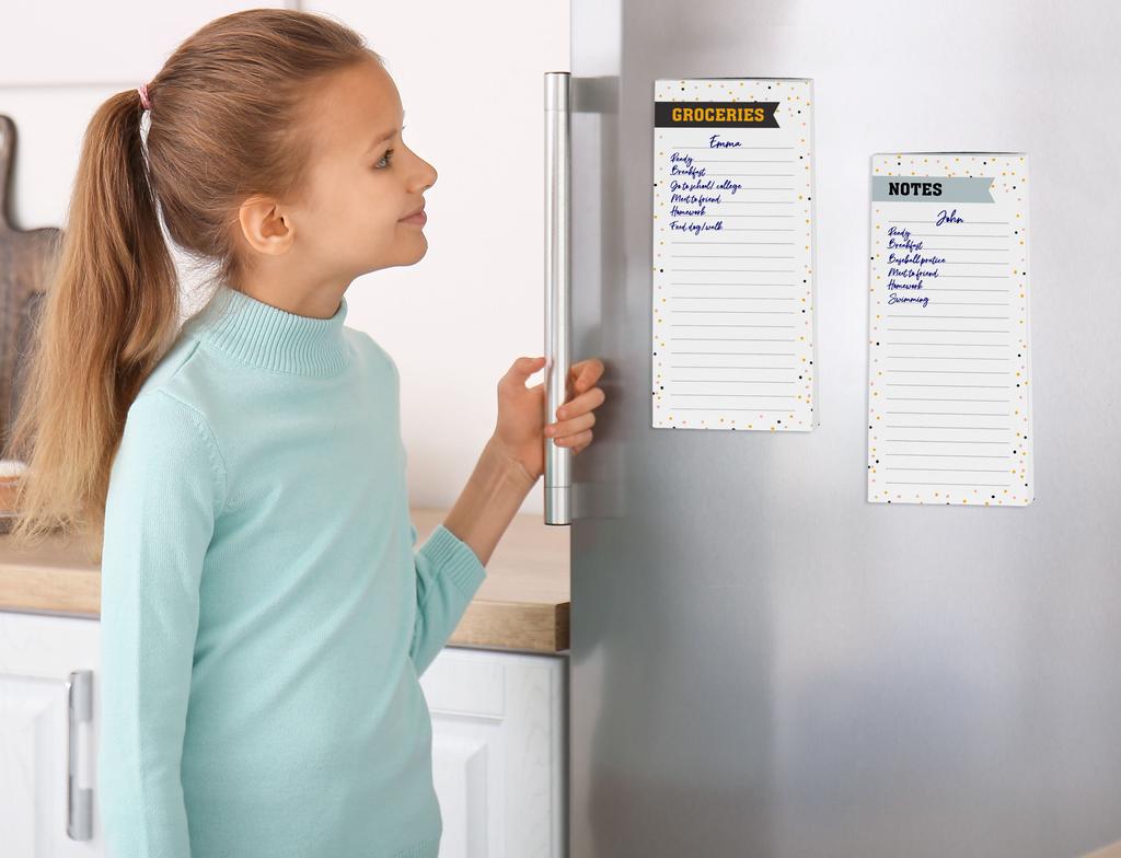 Inkdotpot Pack of 3 Magnetic Fridge To-Do List Notepads- Magnetic Memo Pads For Refrigerator-  (50 Sheets