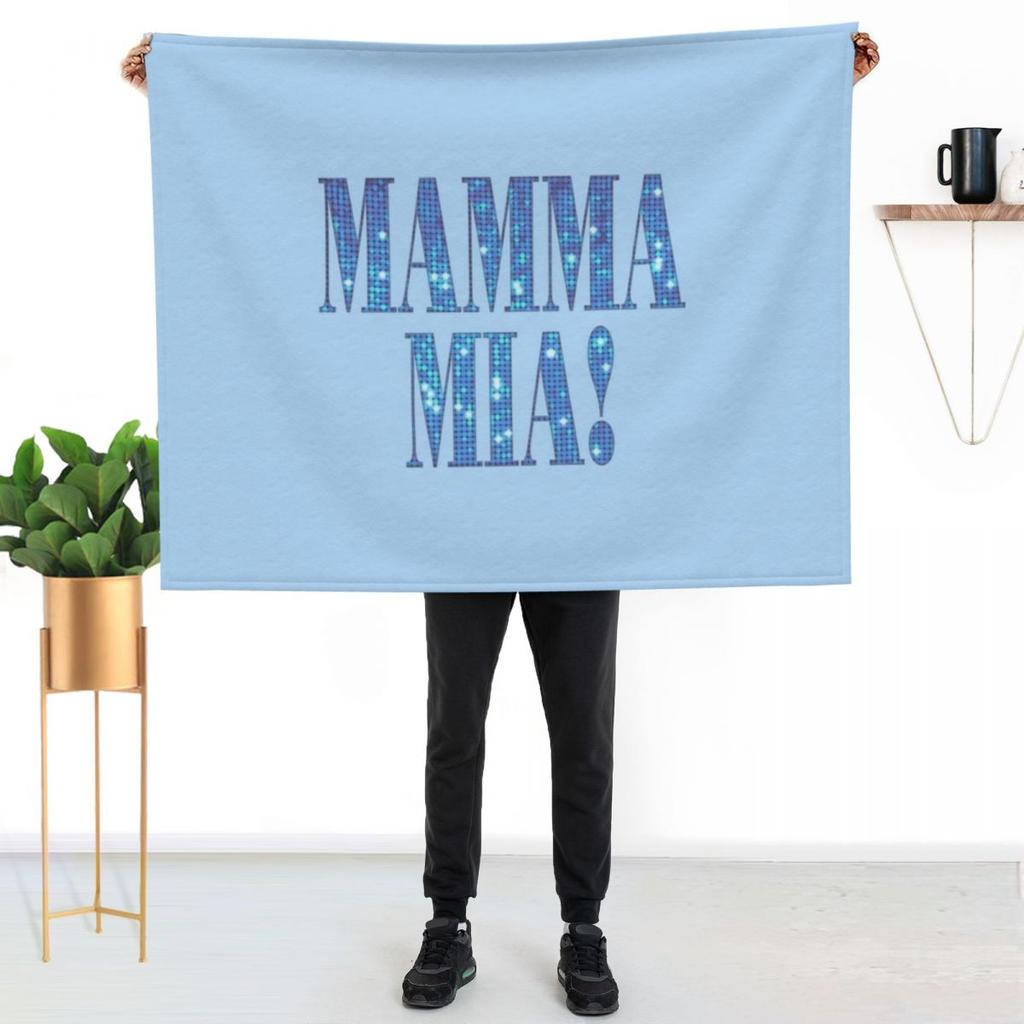 Mamma Mia - Coperta da Divano Pelosa Disco per Divano Decorativo Retrò Lusso Belle Sottili Coperte