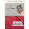[G Genuine Leather] Leather Card Case License Holder Pass Case Leather Real Leather Men's Women's Slim Stylish Bifold Silver New Color