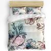 Hummingbird Hibiscus Flower Retro Bedding Set 3pcs Duvet Cover Pillowcase Kids Adult Quilt Cover Double Bed Set Home Textile