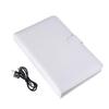 Stylish Bluetooth Keyboard Cover & Case for Android and iOS, Lightweight, Easy To Handle, Portable, and Detachable (White)
