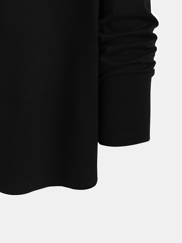 Trendig Ny Långärmad T-shirt Herr Långärmad Herr Tryckt Rundhalsad T-shirt Trend Mångsidig Casual Toppar Herr T-shirt
