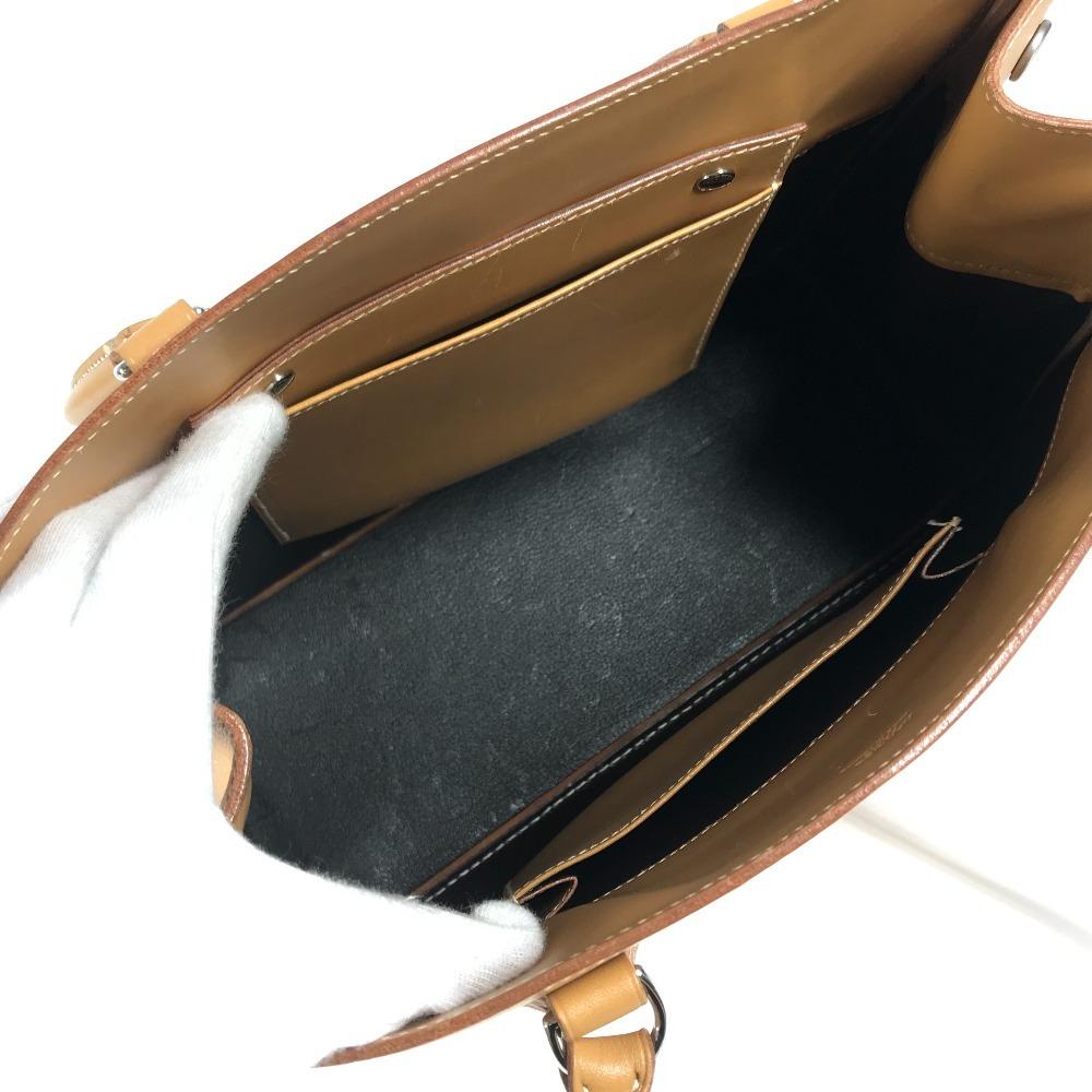 Hermes Leather La Tote Bag Tote Bag Shoulder Bag Bock Scarf Beige