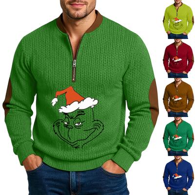 Men'S Outdoor Zipper Long Sleeved Sportswear Casual Sweatshirt