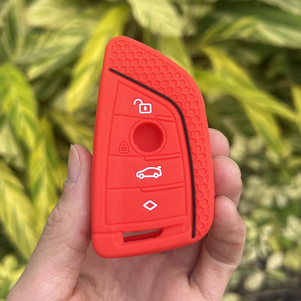 

Silicone Car Key Case Soft Remote Cover for BMW 1 2 3 4 5 6 7 Serie X1 X2 X3 X4 X5 X6 F10 F20 F30 F45 F46 F48 G20 G30 G32 G12 красный