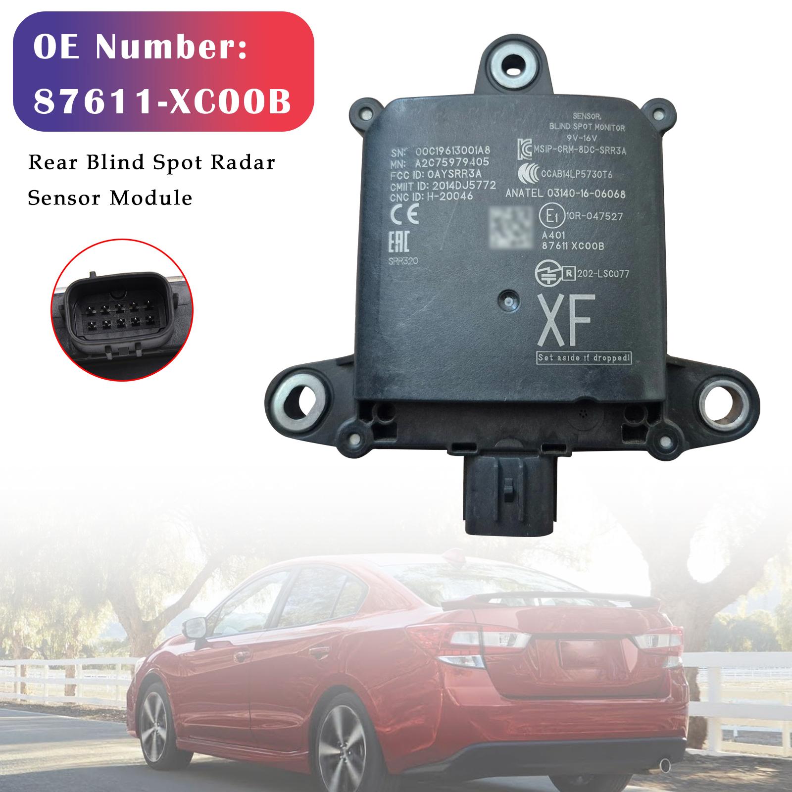 Rear Blind Spot Radar Sensor Module 87611-XC00B For Subaru Impreza Ascent 2017-2019