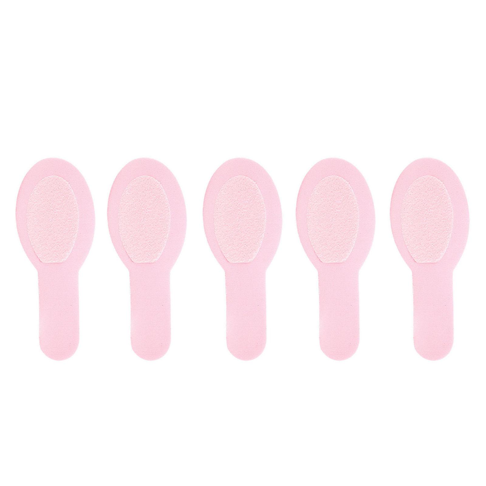 

5 шт./компл. упаковка касторового масла для пальцев многоразовая упаковка касторового масла легко наносится мягкая упаковка касторового масла подушечка розовый