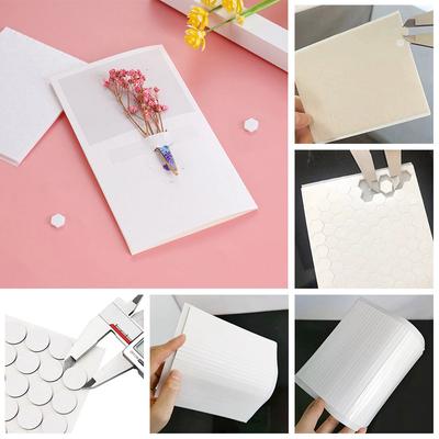 1 Bogen Doppelseitiger Kleber Bastelschaum Aufkleber 3D Klettverschluss Selbstklebend Starke Klebepunkte Scrapbooking Befestigungsband DIY