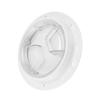Boat Deck Access Hatch TransparentCover White Round ABS Plate for RV Marine Yacht(4in10.16cm )