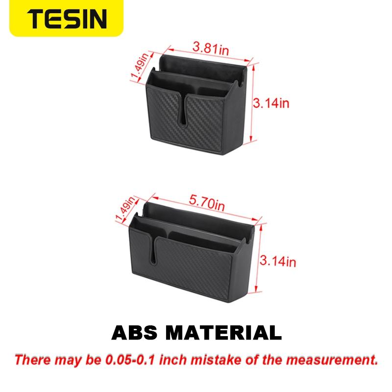 TESIN Multifunctional Car Gear Shift Storage Box Organizer For Ford Bronco F150 Jeep Wrangler JK JL TJ JT Suzuki Jimny